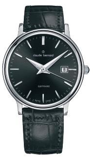 Reloj Claude Bernard Infantil 54005 3 NIN Piel Negra Acero Analógico
