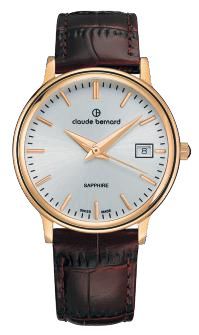 Reloj Claude Bernard Infantil 54005 37J AID Piel Marrón Acero Dorado Analógico