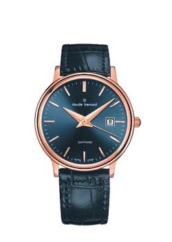 Reloj Claude Bernard Infantil 54005 37R BUIR Piel Azul Acero Rose Analógico