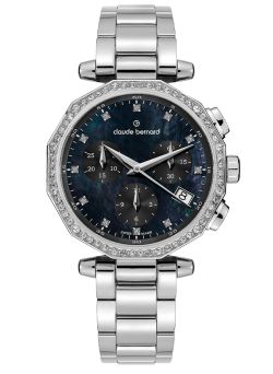 Reloj Claude Bernard Mujer 10260 3M NANPN Swiss Made Cronógrafo Acero Analógico