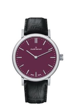 Reloj Claude Bernard Mujer 20231 3 BOIN Swiss Made Piel Negra Acero Analógico