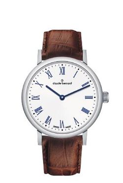 Reloj Claude Bernard Mujer 20231 3 BRBU Swiss Made Piel Marrón Acero Analógico