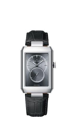 Reloj Claude Bernard Mujer 23099 3CGR GIN Swiss Made Piel Negra Acero Analógico