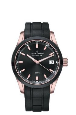 Reloj Claude Bernard Mujer 53029 357RNCA NIR Swiss Made Sport Negro Acero Rose Bicolor Negro Analógico