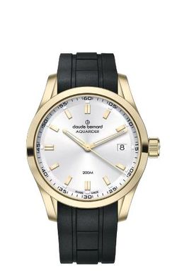 Reloj Claude Bernard Mujer 53029 37JCA AID Swiss Made Sport Negro Acero Dorado Analógico