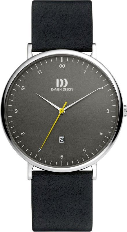 Montre pour homme Danish Design Q1188IQ14 en cuir noir