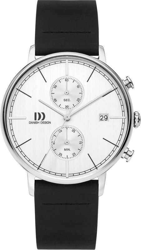 Rellotge Danish Design Home Q1290IQ12 Pell Negre