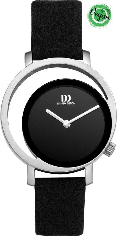 Rellotge Danish Design Dona Q1271IV13 Microfibra Vegà Negre