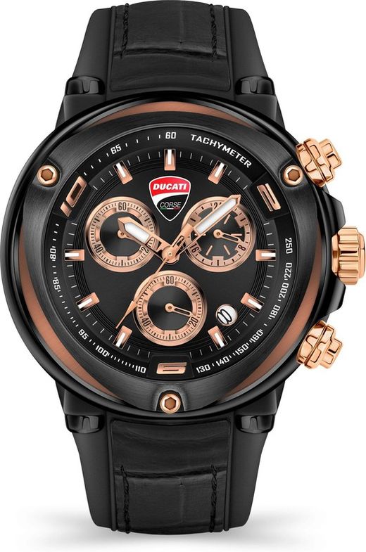 Rellotge Ducati Home DTWGO2018802 Pell Negre