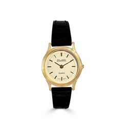 Reloj Duward Oro 18kts Mujer 1070 Correa Negra