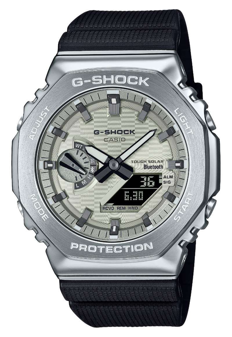 Reloj G-Shock Hombre GBM-2100A-8B Acero Tough Solar Dorada Analógico Digital
