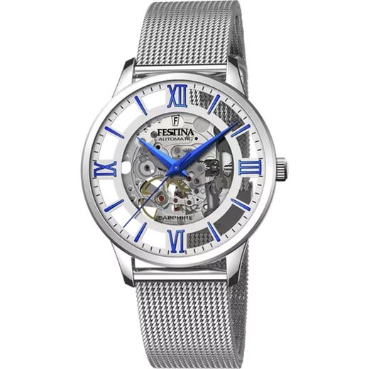 Montre Automatique Festina Homme F20534/1 Acier Mat