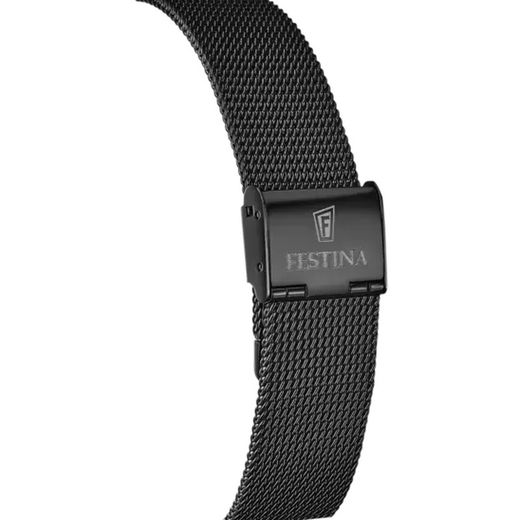 Festina Herrenuhr Automatik F20535/1 Stahl Schwarz Mat