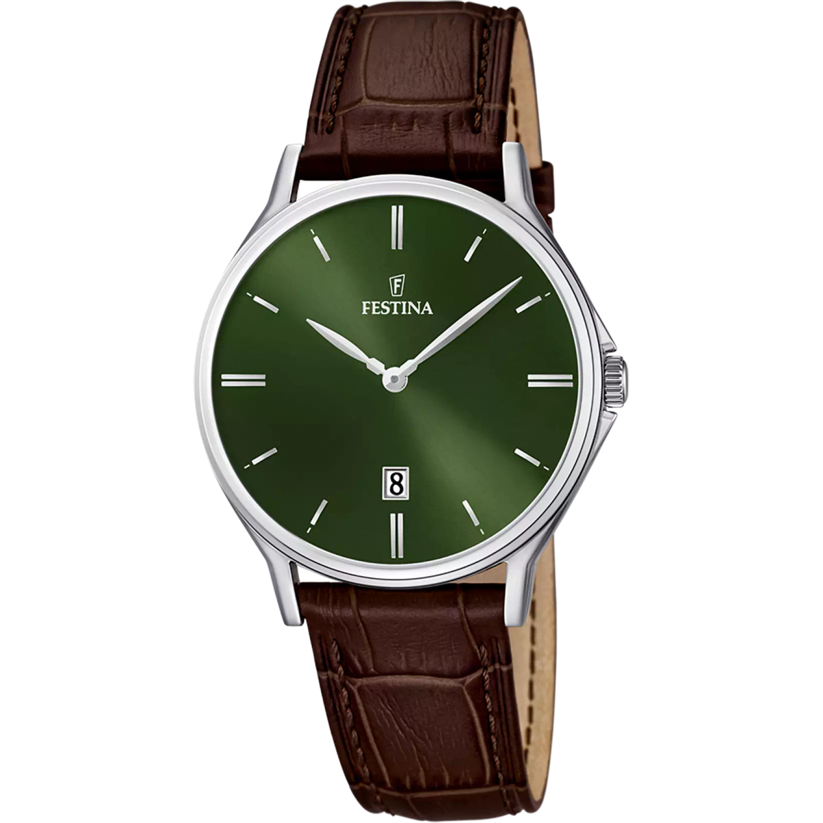 Reloj Festina Hombre F16745/6 Acero Piel Marrón Analógico