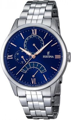Relógio masculino Festina F16822/3 em aço