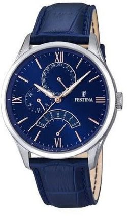 Festina Herreur F16823/3 Blå Læder