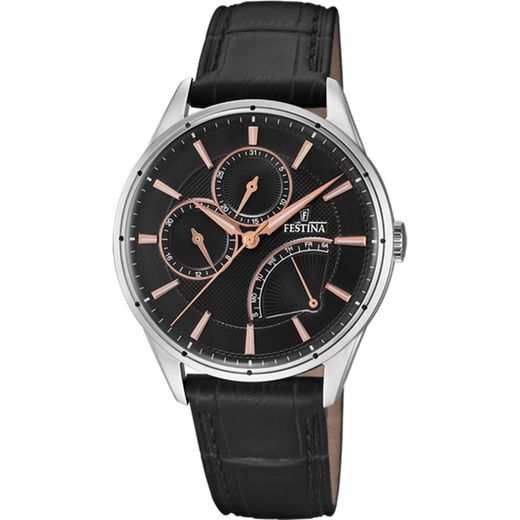 Festina Herreur F16974/4 Sort Læder