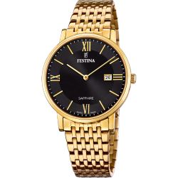 Reloj Festina Hombre F20020/3 Acero Dorado Analógico