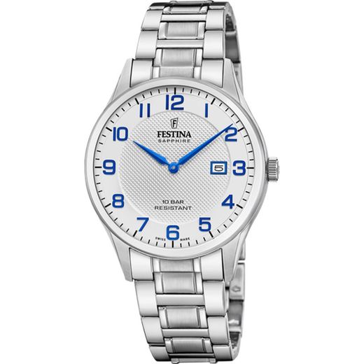 Festina Men's Watch F20067/1 Swiss Made Steel