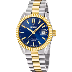 Reloj Festina Hombre F20085/B Swiss Made Acero Bicolor Dorado Analógico