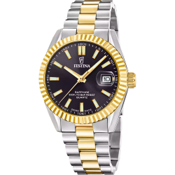 Reloj Festina Hombre F20085/C Swiss Made Acero Bicolor Dorado Analógico