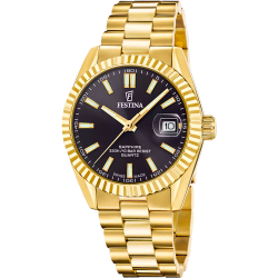 Reloj Festina Hombre F20086/B Swiss Made Acero Dorado Analógico