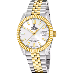 Reloj Festina Hombre F20091/1 Swiss Made Acero Bicolor Dorado Automático