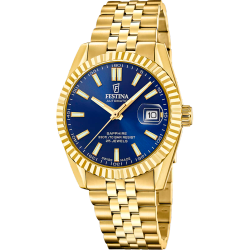 Reloj Festina Hombre F20092/3 Swiss Made Acero Dorado Automático