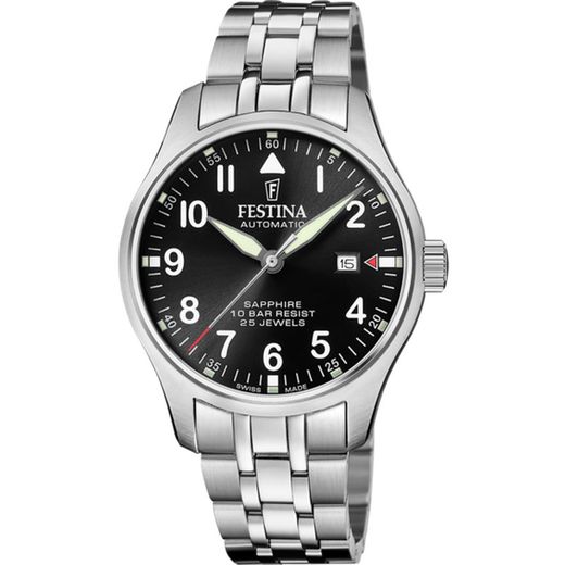 Festina Men's Watch F20151/D Steel Swiss Made Automatic