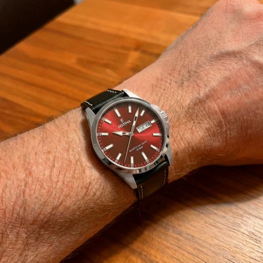 Reloj Festina Hombre F20358/G Piel Negra Acero Analógico