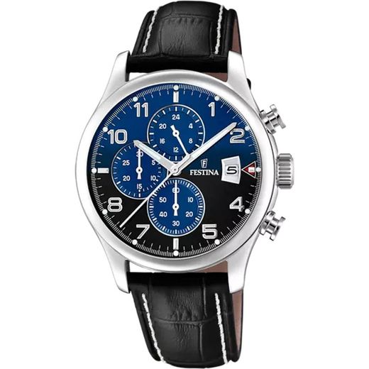 Festina herreur F20375/7 sort læder