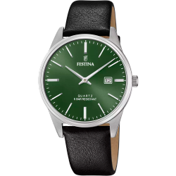 Reloj Festina Hombre F20512/5 Piel Negra Acero Analógico