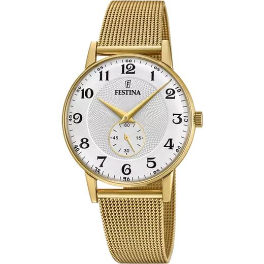 Montre Homme Festina F20569/1 Acier Mat Doré