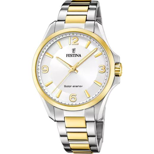 Festina Men's Watch F20657/1 Two-Tone Gold Steel