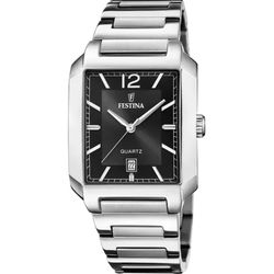 Relógio masculino Festina F20677/4 quadrado em aço