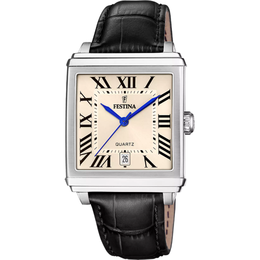 Reloj Festina Hombre F20681/8 Piel Negra Acero Analógico