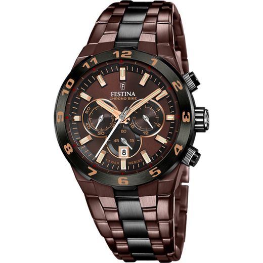 Festina Men's Watch F20708/1 Brown Bicolor Black Special Edition