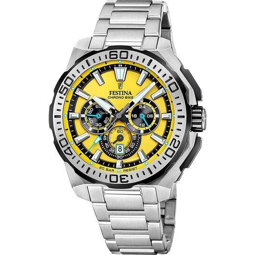 Rellotge Festina Home F20724/4 Acer Chrono Bike Groc