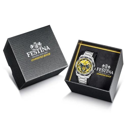 Reloj Festina Hombre F20724/4 Acero Chrono Bike Amarillo