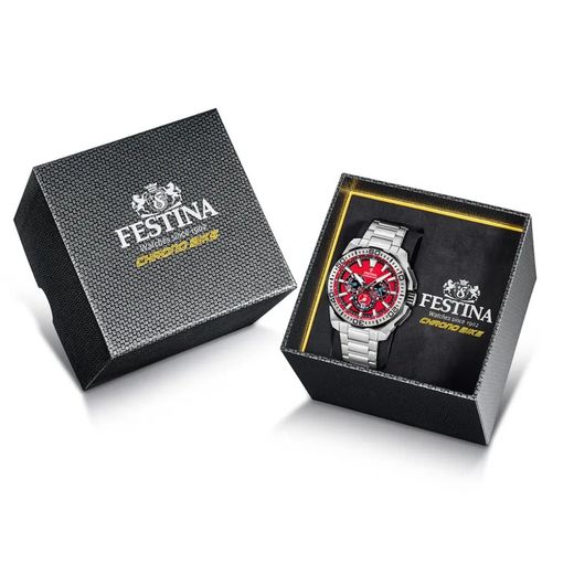 Festina Men's Watch F20724/5 Steel Chrono Bike Red