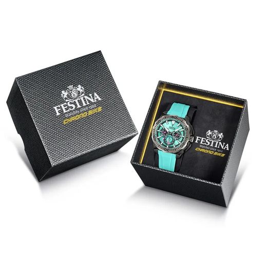 Festina Herrenuhr F20726/2 Sport Türkis Chrono Bike