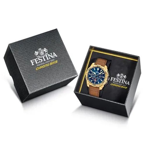 Reloj Festina Hombre F20728/1 Piel Marrón Chrono Bike