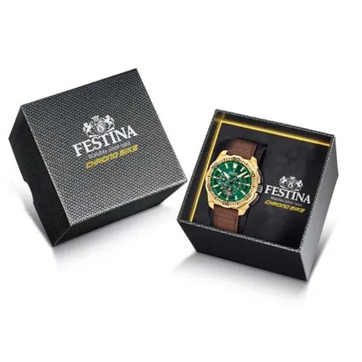 Reloj Festina Hombre F20728/2 Piel Marrón Chrono Bike