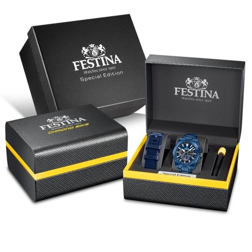 Reloj Festina Hombre F20729/1 Acero Azul Chrono Bike Especial Edition