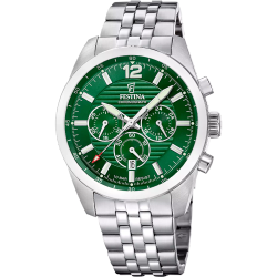 Reloj Festina Hombre F20742/2 Cronógrafo Acero Plateado