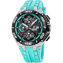 Reloj Festina Hombre F20755/7 Chrono Bike Sport Turquesa Cronógrafo Acero Analógico