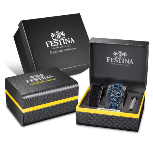 Reloj Festina Hombre F20757/1 Acero Azul Analógico