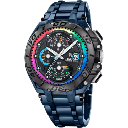 Reloj Festina Hombre F20759/1 Acero Azul Bicolor Negro Analógico