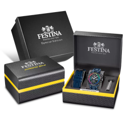 Reloj Festina Hombre F20759/1 Acero Azul Bicolor Negro Analógico