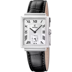 Reloj Festina Hombre F20775/1 Piel Negra Acero Analógico